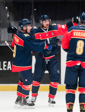 Djurgårdens Daniel Brodin (m) jublar