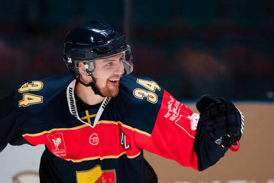 Djurgårdens Daniel Brodin jublar