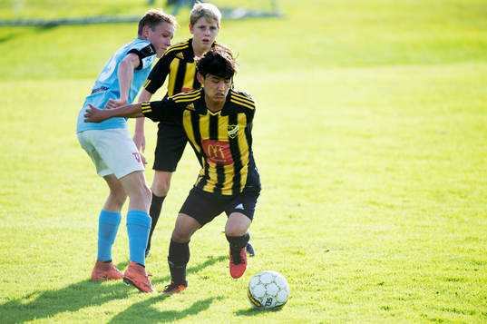 i matchen för pojkar födda 2000 mellan IFK Hässleholm
