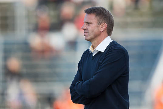 Falkenbergs tränare Hans Eklund deppar