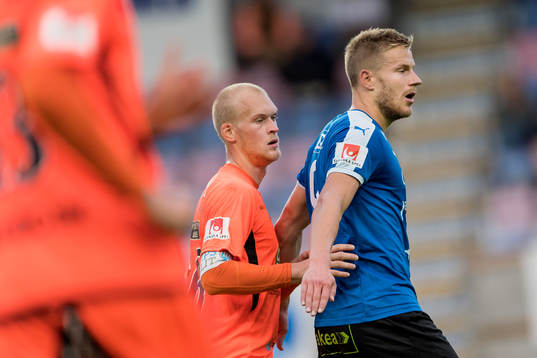 Varbergs Viktor Nilsson och Halmstads Alexander Ruud Tveter