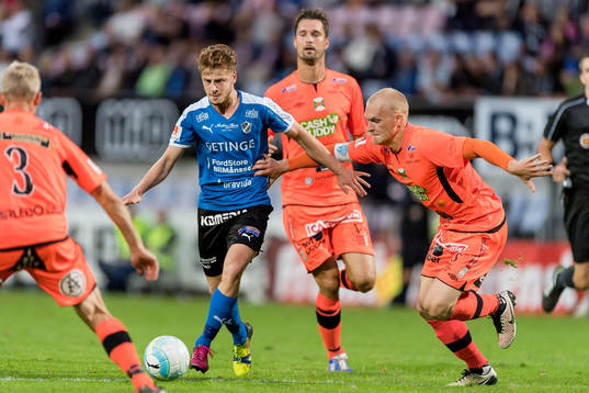 Halmstads Rebin Asaad och Varbergs Viktor Nilsson
