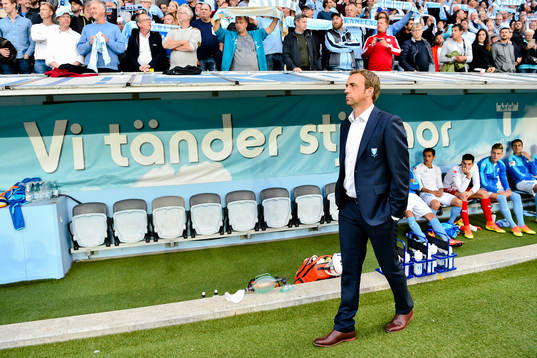 Malmö FFs tränare Allan Kuhn före fotbollsmatchen i