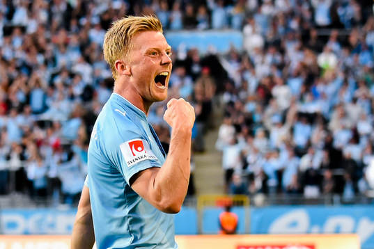Malmö FFs Anders Christiansen jublar