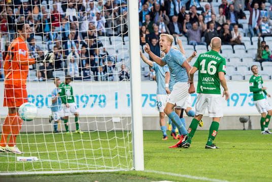 Malmö FFs Franz Brorsson jublar