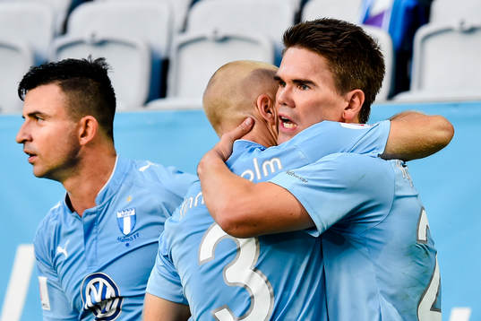 Malmö FFs Vidar Örn Kjartansson jublar