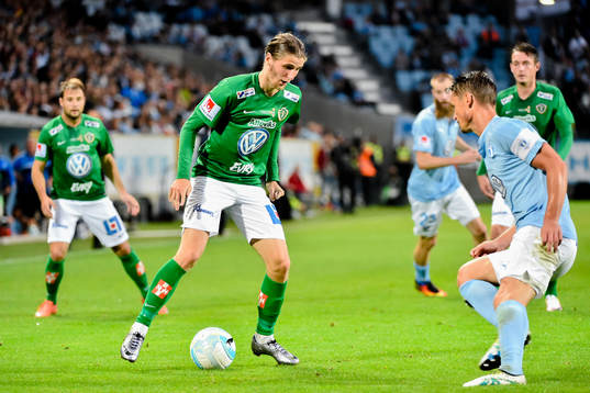 Jönköpings Pawel Cibicki och Malmö FFs Markus Rosenberg