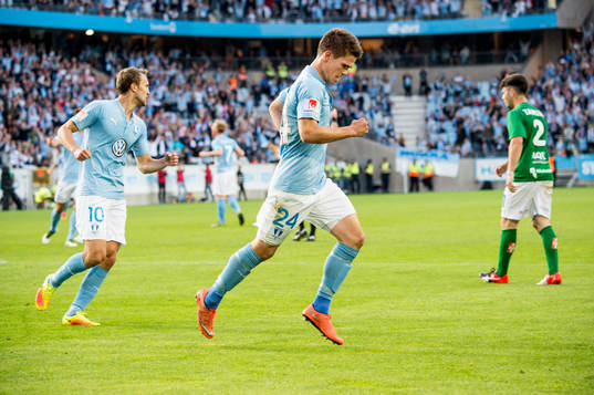 Malmö FFs Vidar Örn Kjartansson jublar