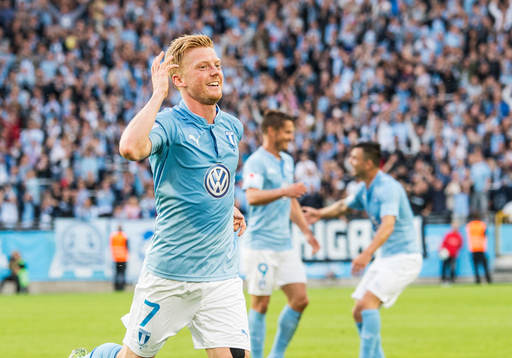 Malmö FFs Anders Christiansen jublar