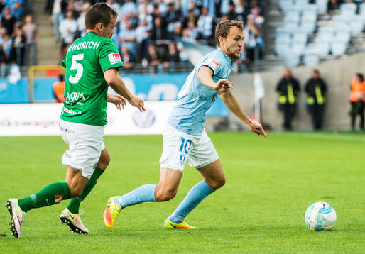 Jönköpings Fredric Fendrich mot Malmö FFs Magnus Wolff