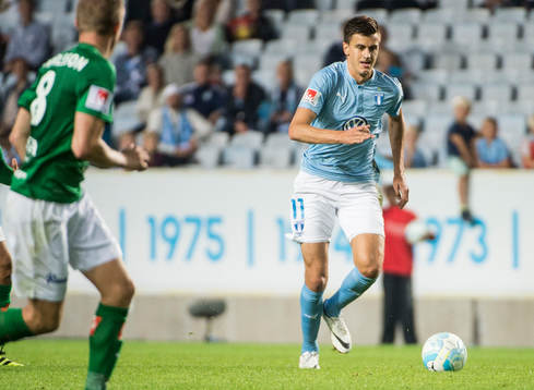 Malmö FFs Alexander Jeremejeff mot Jönköpings Joakim