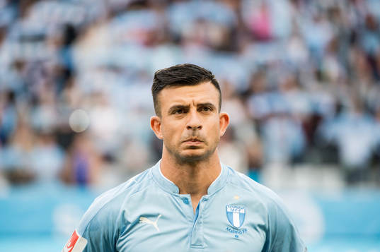 Malmö FFs Behrang Safari med bister min