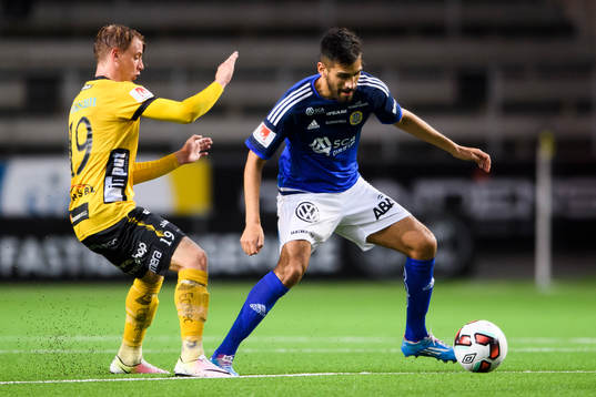 Sundsvalls Stefan Silva och Elfsborgs Simon Hedlund