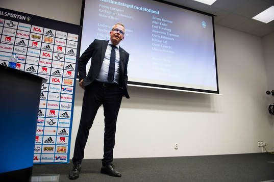 Sveriges förbundskapten Jan Andersson