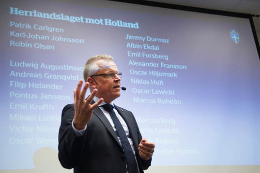 Sveriges förbundskapten Jan Andersson