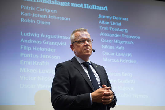 Sveriges förbundskapten Jan Andersson