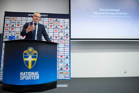 Sveriges förbundskapten Jan Andersson