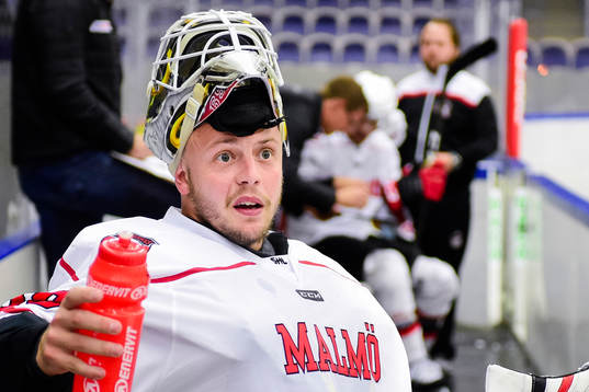 Malmö Redhawks målvakt Oscar Alsenfelt