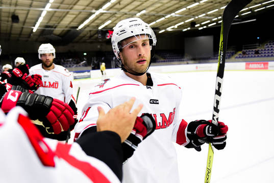Malmö Redhawks Ilari Filppula jublar