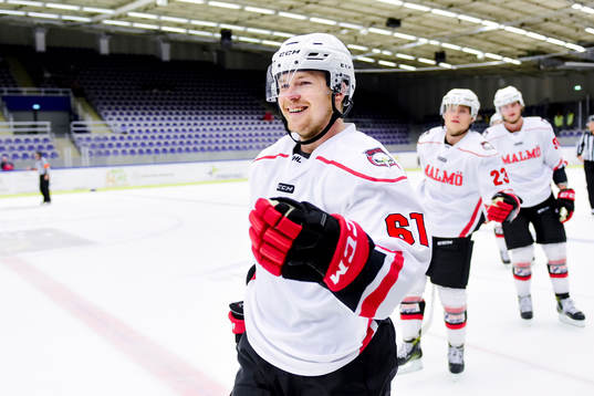 Malmö Redhawks Nicklas Jadeland och Christoffer Forsberg