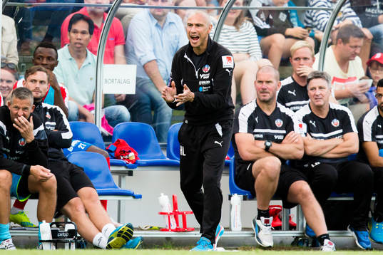 Helsingborgs manager Henrik Larsson