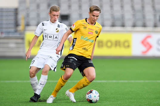 Elfsborgs Marcus Ejerblad och Häckens Rasmus Wendt