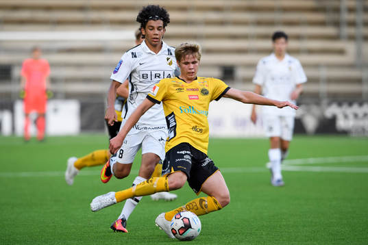 Elfsborgs Anton Thorsson och Häckens Benjamin Arapovic