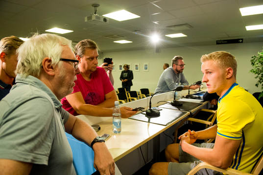 Franz Brorsson, Malmö FF debutant i U21-landslaget i