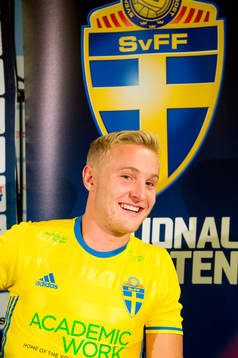 Franz Brorsson, Malmö FF debutant i U21-landslaget i