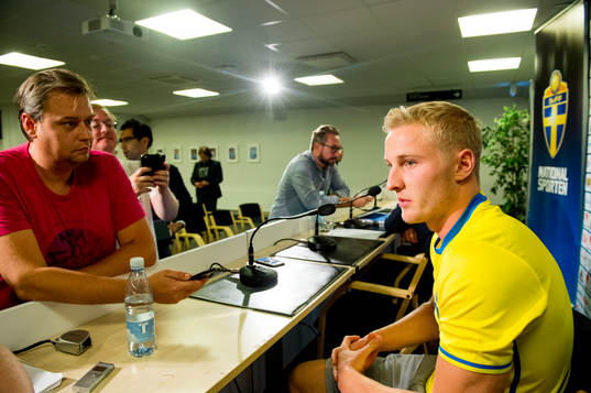 Franz Brorsson, Malmö FF debutant i U21-landslaget i