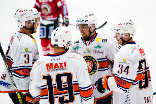 Växjös Oliver Bohm, Tuomas Kiiskinen och Robert Rosén