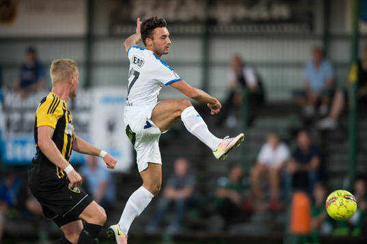 Halmstads Sead Haksabanovic i matchen i Svenska Cupen