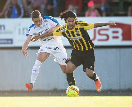 IFK Hässleholms Ameer Naseer mot Halmstads Gabriel