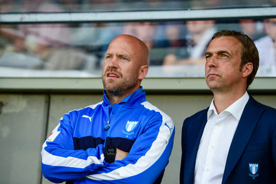 Malmö FFs assisterande tränare Olof Persson och tränare