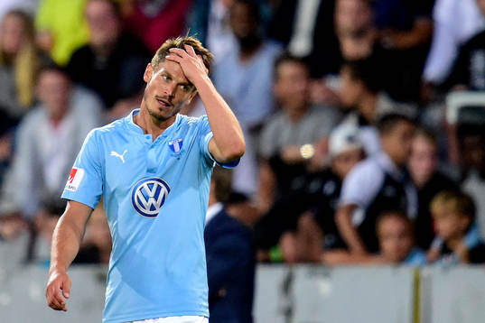 Malmö FFs Markus Rosenberg deppar