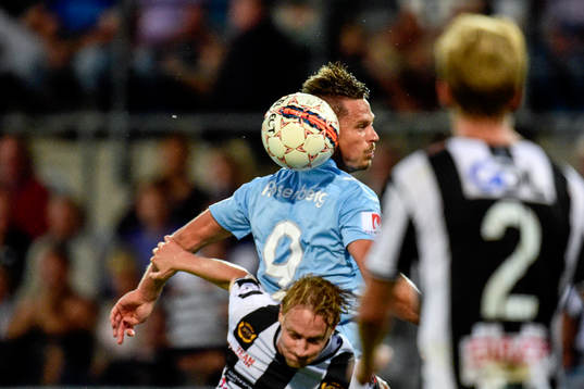 Landskronas Måns Ekvall och Malmö FFs Markus Rosenberg