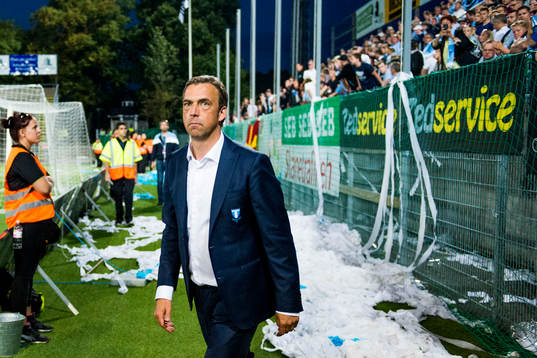 Malmö FFs tränare Allan Kuhn deppar