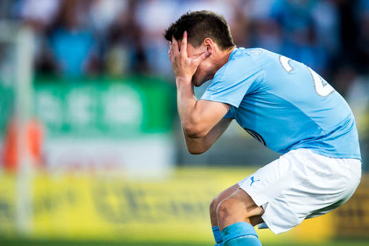 Malmö FFs Vidar Örn Kjartansson deppar