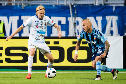 Gefles Jacob Ericsson och Djurgårdens Magnus Eriksson