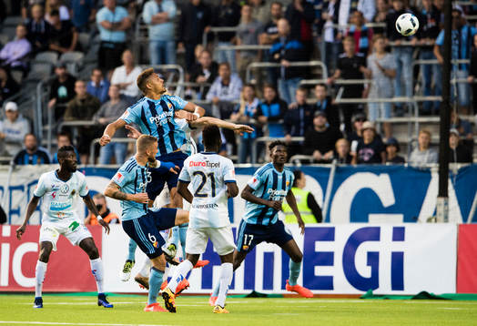 Djurgårdens Mathias Ranegie med en nick