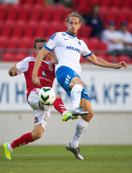 Kalmars Måns Söderqvist och Norrköpings Andreas Hadenius