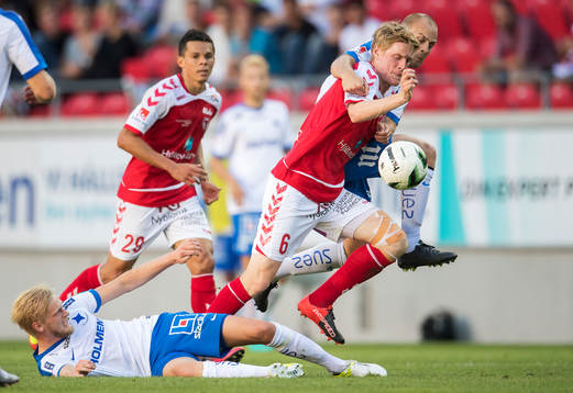 Norrköpings Karl Holmberg och Daniel Sjölund samt Kalmars