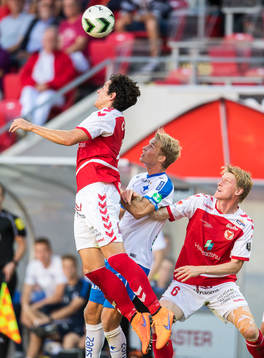 Kalmars Marko Biskupovic och Rasmus Elm samt Norrköpings