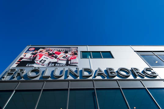 Exteriören av Frölundaborg