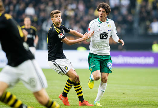 s Sauli Väisänen och Hammarbys Romulo Cabral Pereira Pinto