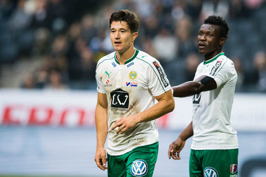 Hammarbys två mittbackar David Boo Wiklander och Joseph