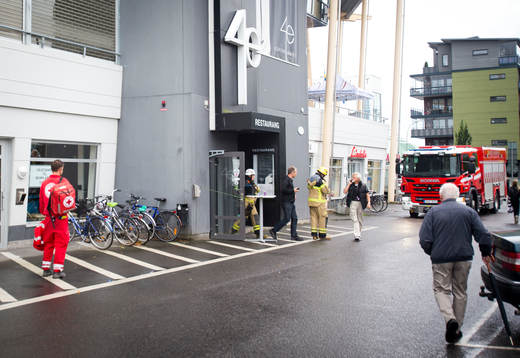 Brandlarmet gick på Behrn Arena en timma innan matchen och