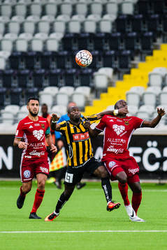 Östersunds Brwa Nouri och Ronald Mukiibi