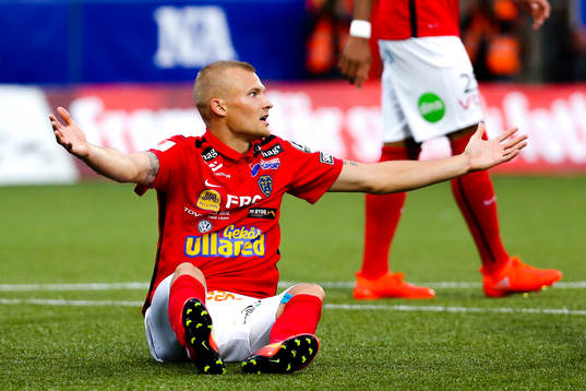 Falkenbergs Rasmus Sjöstedt reagerar
