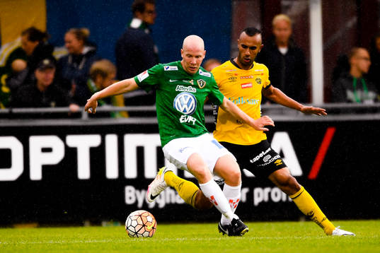 Jönköpings Viktor Rönneklev och Elfsborgs Issam Jebali